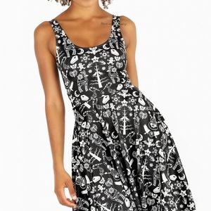 Blackmilk NAUGHTY LIST SCOOP LONGLINE DRESS